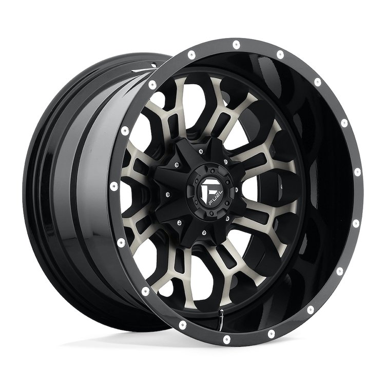 22x14 Crush 6x135 6x5.5 BLACK MACHINED DDT4.75/-70 106.3