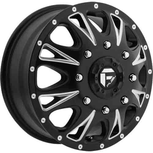 D513 Throttle Dually Front One Piece Cast Aluminum Wheel Size: 17" x 6.5"