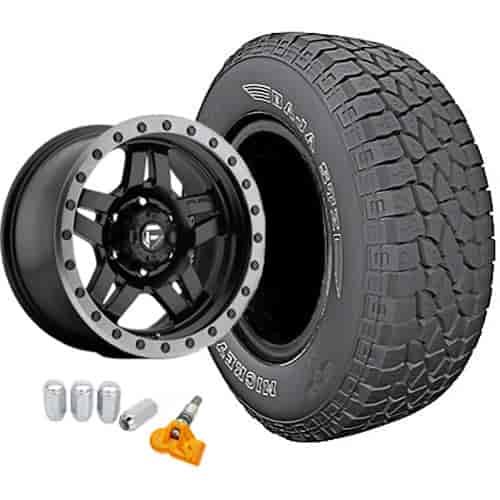 Jeep JK Fuel Off-Road D557 Wheel and Tire Kit 2007-15 Jeep Wrangler JK Includes: