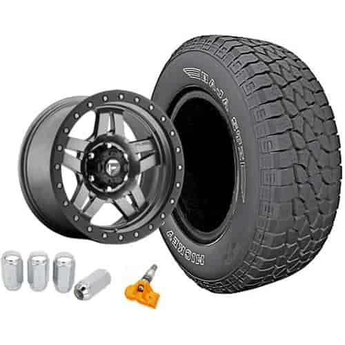 Jeep JK Fuel Off-Road D558 Wheel and Tire Kit 2007-15 Jeep Wrangler JK Includes: