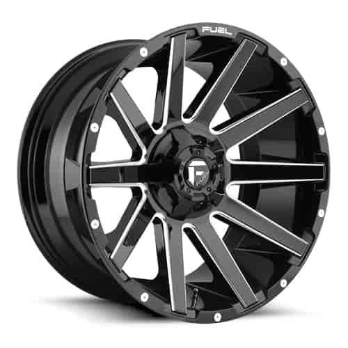 D615 Contra One Piece Cast Aluminum Wheel Size: 20" x 10"