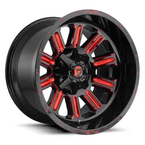 D621 Hardline One Piece Cast Aluminum Wheel Size: 20" x 12"