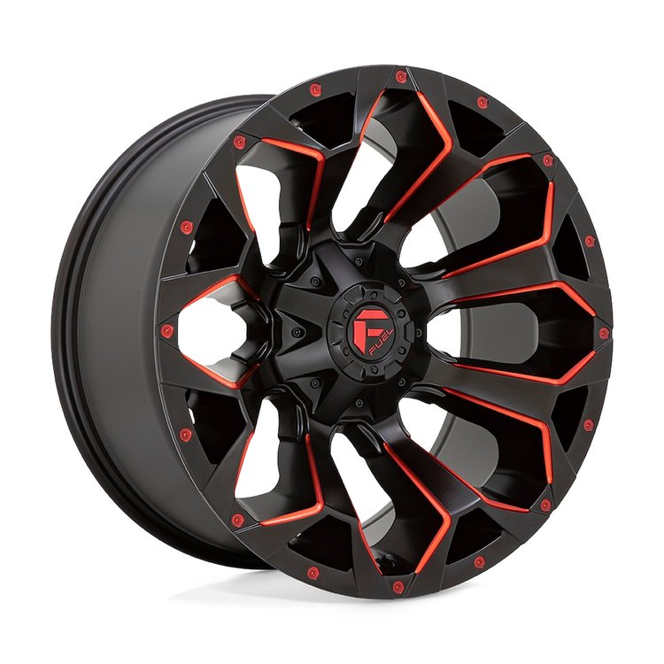 D787 17X9 BLK/RED -12MM