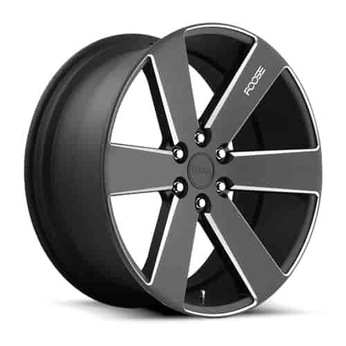Foose Switch Black Milled Wheels 6 Lug 6.43" RS