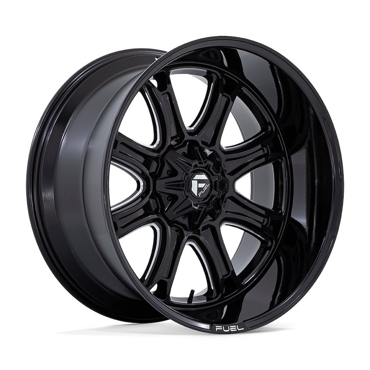 FC853BE24128744N 853 DARKSTAR Wheel [Size: 24"x12"] Gloss Black Milled Finish