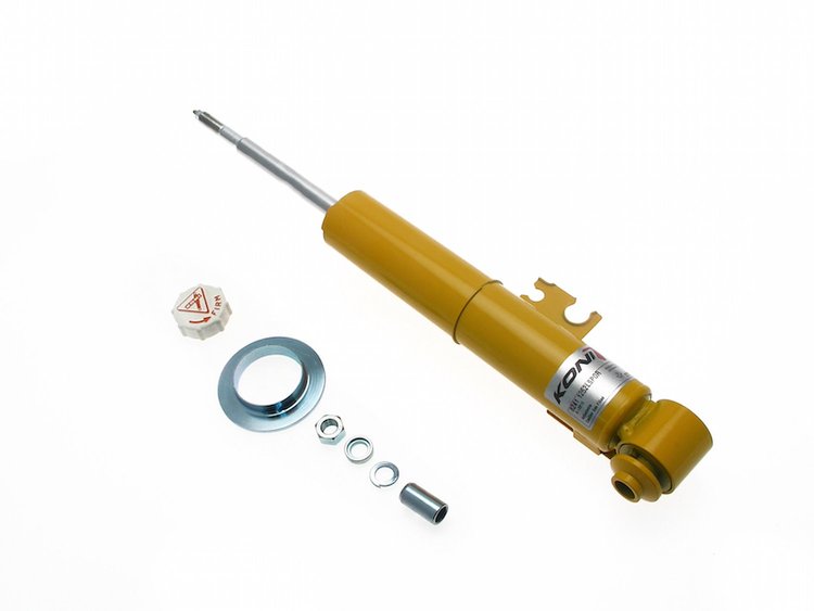Externally Adjustable Sport Twin Tube Shock Absorber Low Pressure Gas Yellow