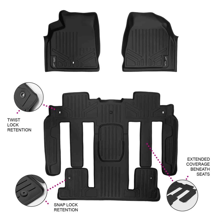 MAXFLOORMAT Floor Mat Set Black