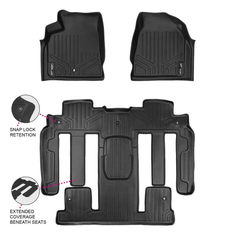 MAXFLOORMAT Floor Mat Set Black