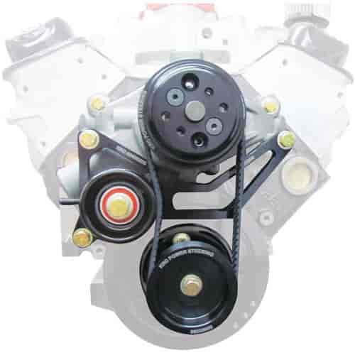 COMPLETE WATER PUMP ONLY DRIVE KIT W/ BELLHOUSING MOUNTED STEERING PUMP