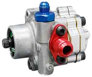 17-SPLINE SHAFT DRIVE POWER STEERING PUMP W/ 3/8 FEMALE OUTPUT FOR FUEL PUMP