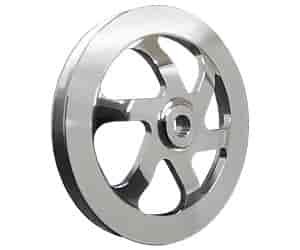 Polished Power Steering Pulley 6.0" Diameter