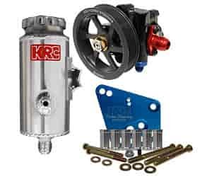 351CI. FORD HEAD MOUNT CAST IRON PUMP W/ REMOTE TANK / 4.2 SERPENTINE PULLEY