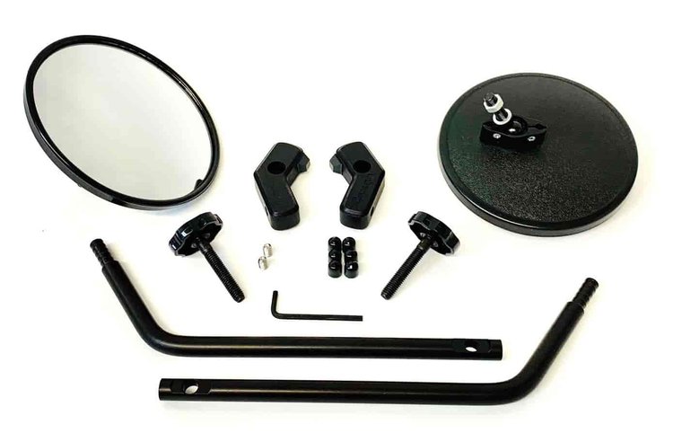 Black Quick Mirrors for 1997-2006 Jeep Wrangler TJ and Unlimited TJ