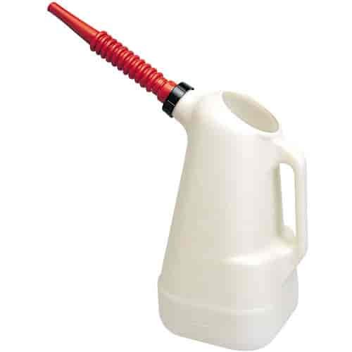 6 Quart Oil Dispenser Flexible Red Spout
