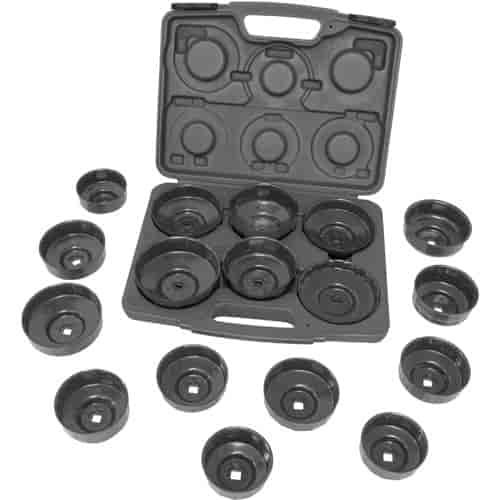 Heavy-Duty End Cap Wrench Set 17-Piece