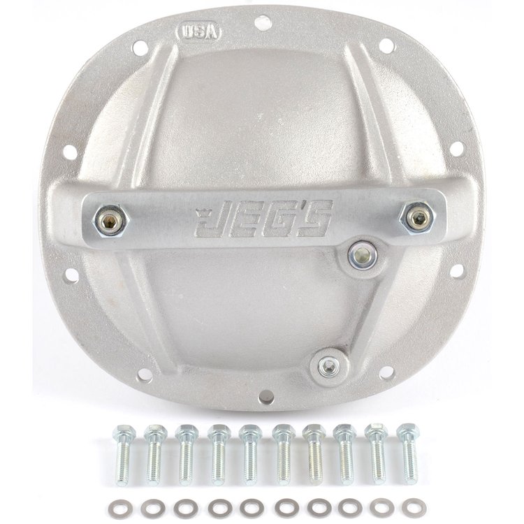 JEGS Embossed Rear End Support Cover GM 10-Bolt Fits 7.5" Ring Gear Case