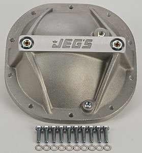 JEGS Embossed Rear End Support Cover Kit Ford 10-Bolt Fits 8.8" Ring Gear Case