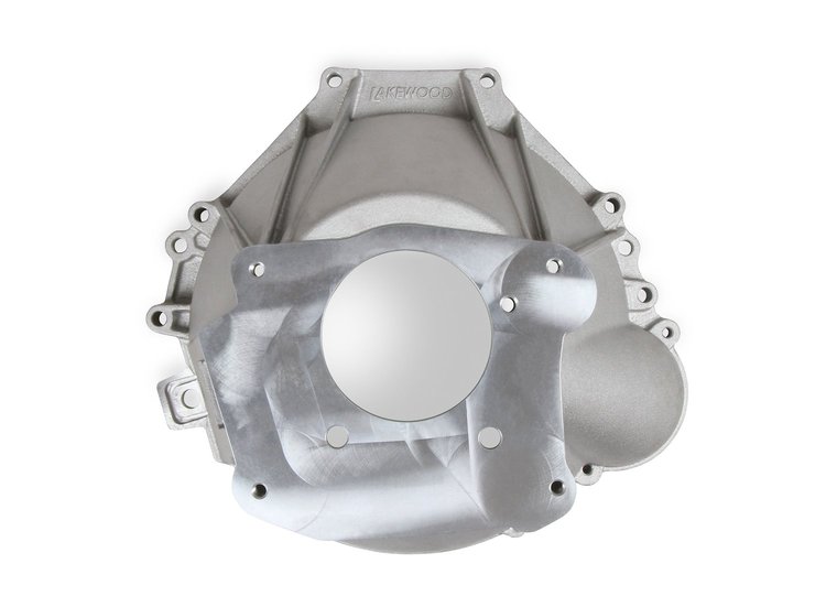 Cast-Aluminum Bellhousing for Small Block Ford Engine to Ford-Style TKX, TKO 500/600 or TR3550 Transmission