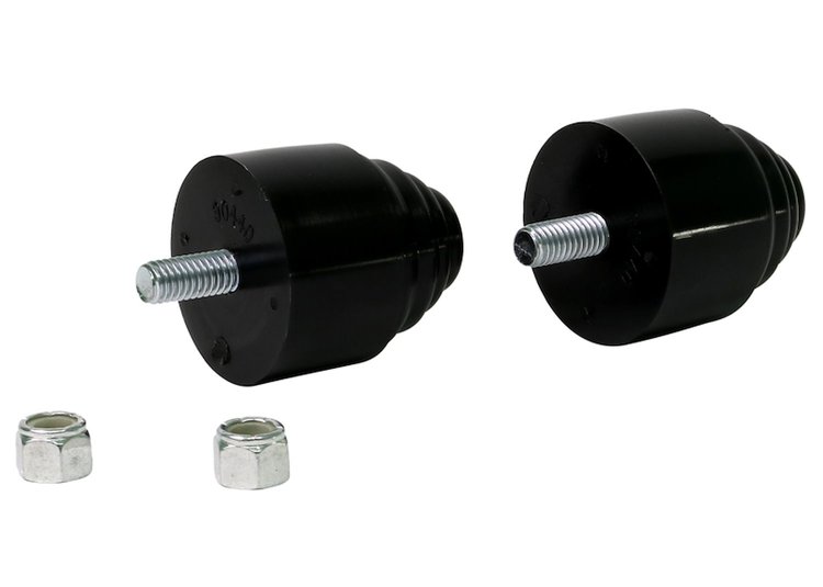 REV218.0012 Bump Stops (Conical), OD: 2 in., H: 2.125 in., Stud: 3/8 in.-16
