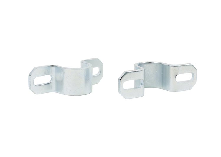 REV237.0002 Sway Bar Saddle Mounts, 62-88 mm Slotted Holes Fits Select Chevy Bel Air, Chevy Corvette, Chevy Impala, Ford