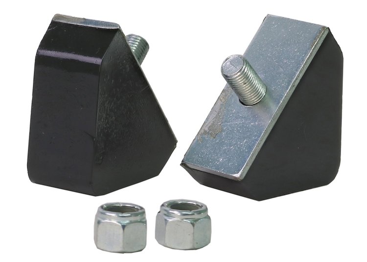 REV240.0002 Bump Stop Bushing (Triangular), L: 61 mm, W: 25 mm, H: 43 mm, 1 Stud