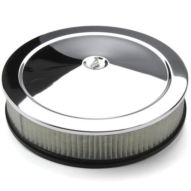 Round 14 in. Air Cleaner Kit for GM LS Engine with 4150 Carb Intake Manifold