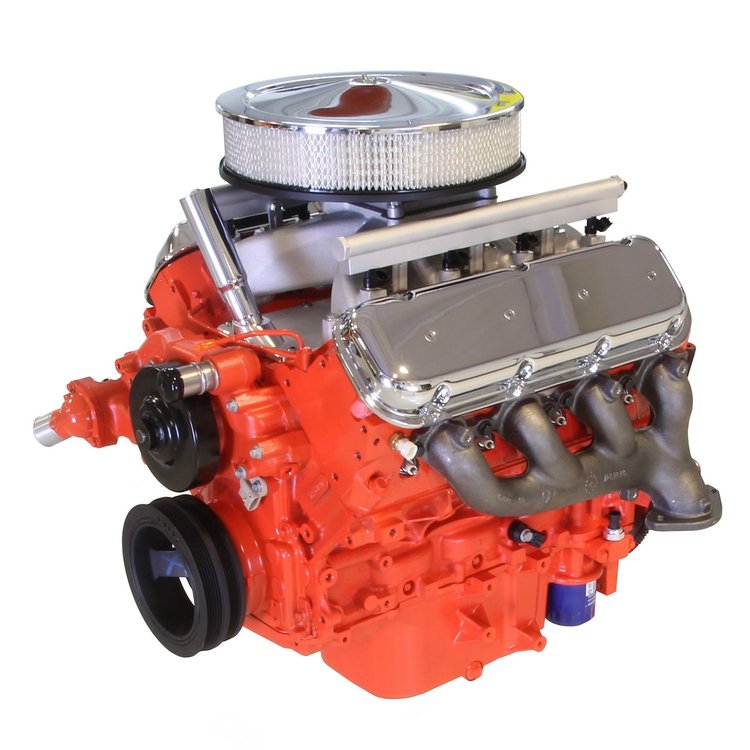 4150 14 in. Chrome Round Air Cleaner Crate Engine Package [495 HP]