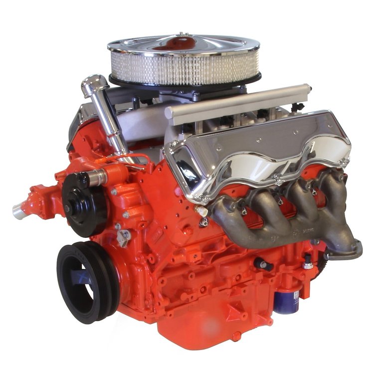 4150 14 in. Chrome Round Air Cleaner Crate Engine Package [495 HP]