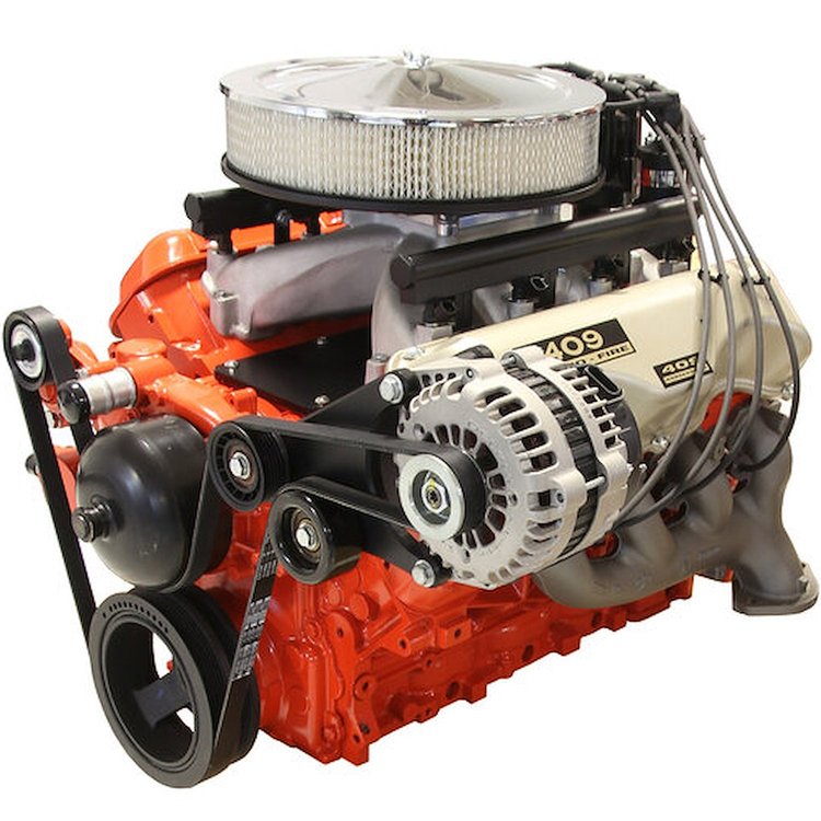 4150 14 in. Chrome Round Air Cleaner Crate Engine Package [495 HP]