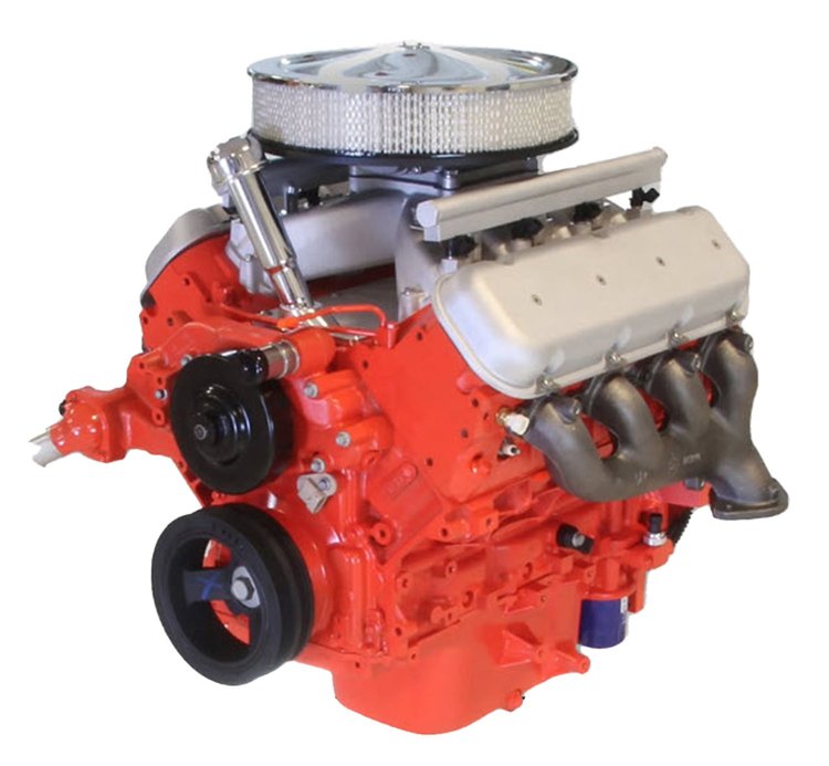 GMLS9023 4150 14 in. Chrome Round Air Cleaner Crate Engine Package [495 HP]