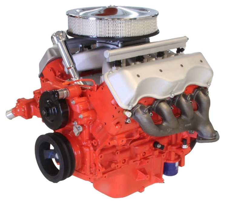 GMLS9024 4150 14 in. Chrome Round Air Cleaner Crate Engine Package [495 HP]