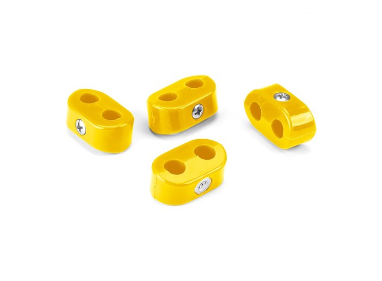 20-323-15 Double Place T Clamp, 5/16 in.-5/16 in, 6 Pieces, Yellow