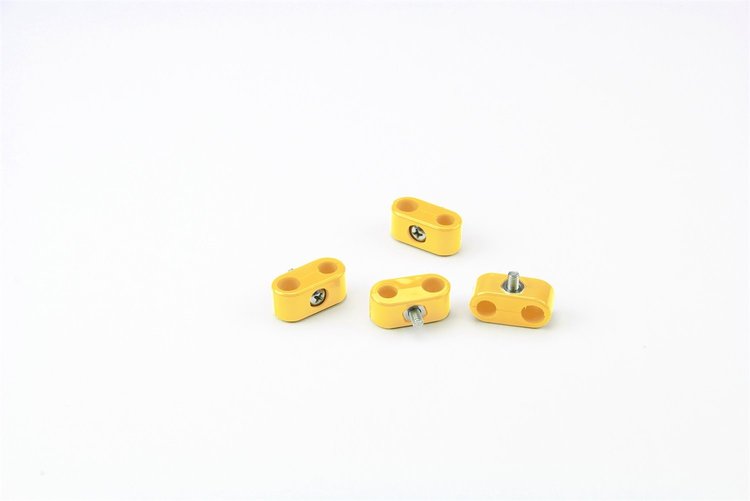 20-327-15 Double Place T Clamp, 5/16 in.-3/8 in, 4 Pieces, Yellow
