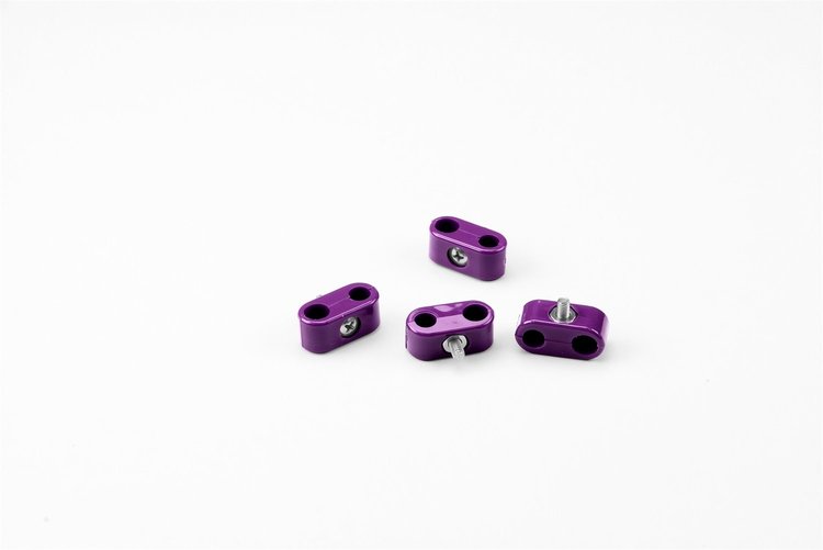 20-327-20 Double Place T Clamp, 5/16 in.-3/8 in, 4 Pieces, Purple