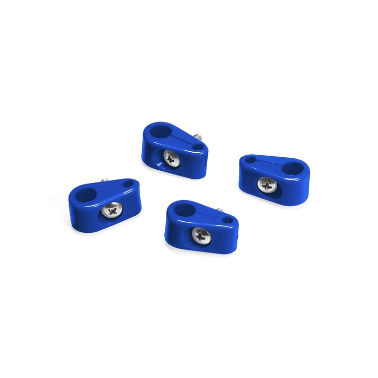 20-357-12 Double Place T Clamp, 3/8 in.-3/16 in, 4 Pieces, Blue