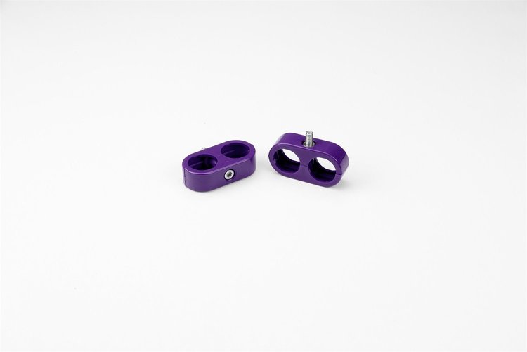 20-822-20 Heater/AC T Clamp, 13/16 in.-13/16 in, 1/2 in. ID, 10AN, 2 Pieces, Purple
