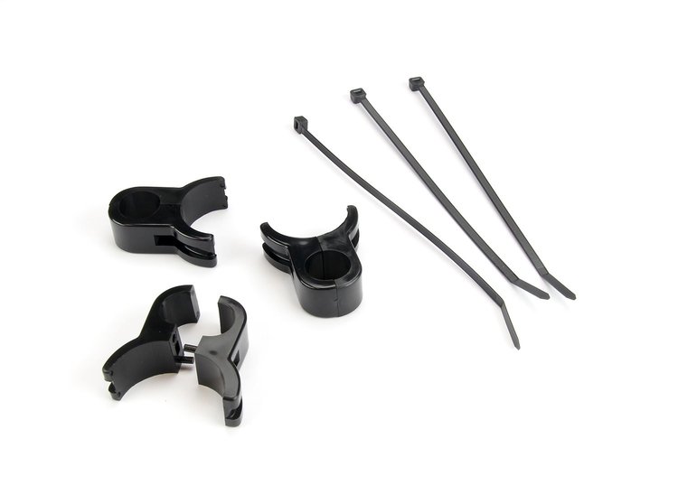 41-82051 Chazis Clamp, Screwless, 1 5/8 in. Chassis Tube to 13/16 in. Hose, 3 Pieces, Black