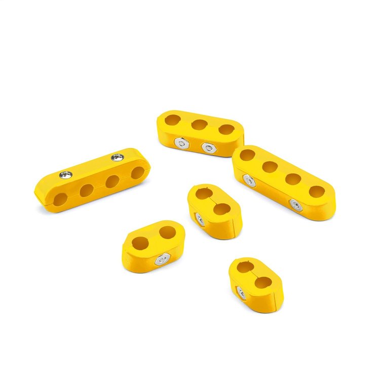 50-256-15 Smoothie 4/6 Cylinder Sport Compact Wire Separator Kit, 7-8mm, Incl. 3-2 Place/1-3 Place/2-4 Place Separators, Yellow