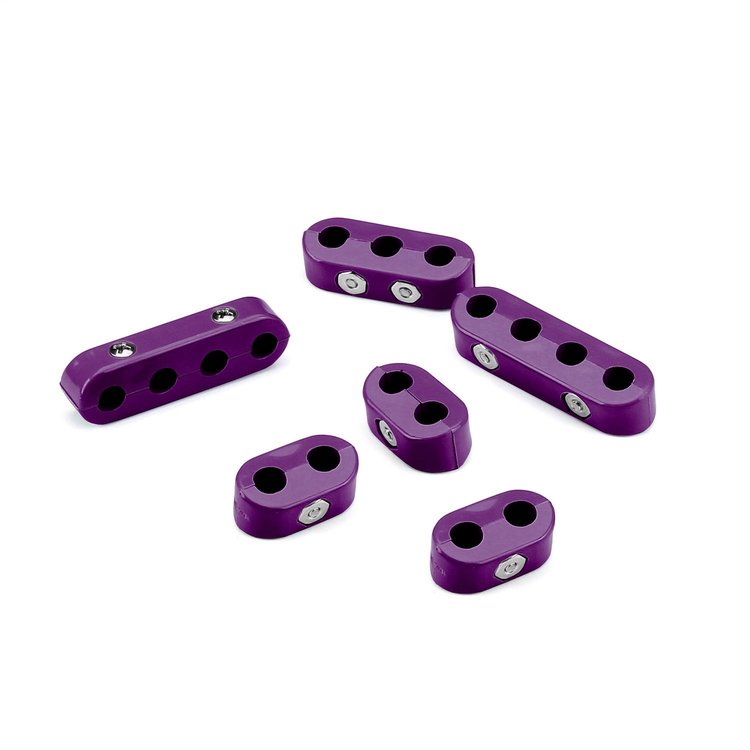 50-256-20 Smoothie 4/6 Cylinder Sport Compact Wire Separator Kit, 7-8mm, Incl. 3-2 Place/1-3 Place/2-4 Place Separators, Purple