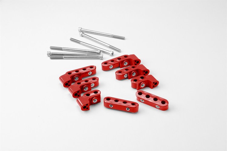 50-310-13 Smoothie Top Mount Wire Separator Kit, 10.5mm, Incl. 2/3/4 Place, 2 Each, Red