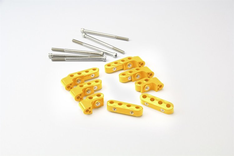 50-310-15 Smoothie Top Mount Wire Separator Kit, 10.5mm, Incl. 2/3/4 Place, 2 Each, Yellow