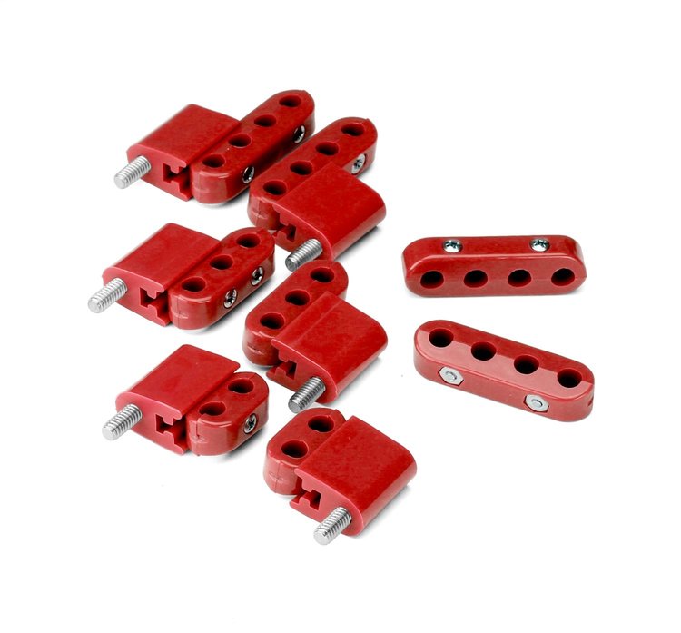 50-710-13 Smoothie Vertical Wire Separator Kit, 10.5mm, Incl. 2-2 Place/2-3 Place/4-4 Place, Red