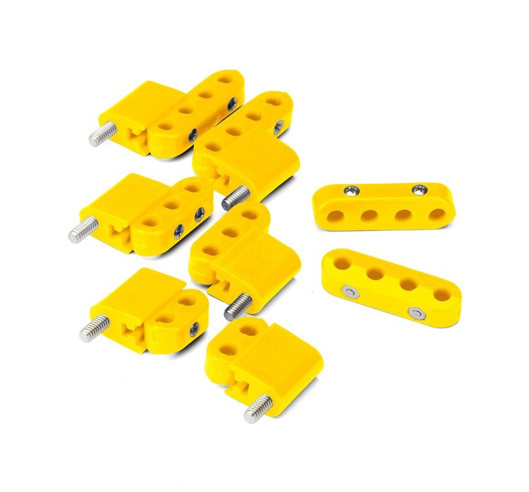 50-710-15 Smoothie Vertical Wire Separator Kit, 10.5mm, Incl. 2-2 Place/2-3 Place/4-4 Place, Yellow