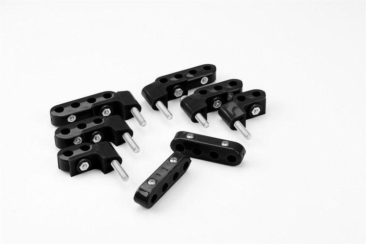 50-956-11 Smoothie Horizontal Wire Separator Kit, 7-8mm, Incl. 2-2 Place/2-3 Place/4-4 Place, Black