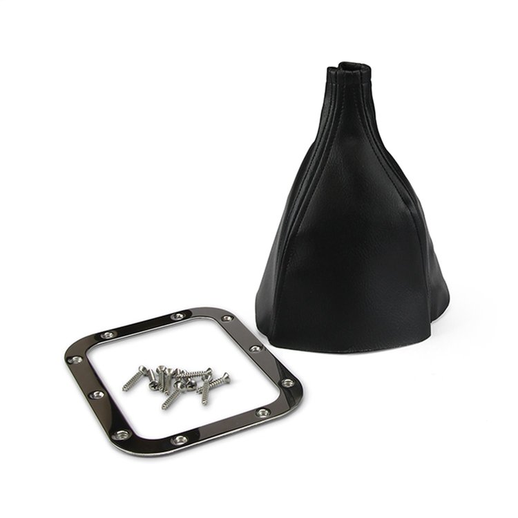 70-FMB Rectangular Shifter Boot and Ring Set Stainless Steel Ring