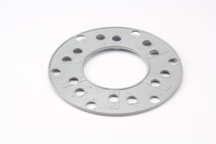 80-21692 Wheel Bolt Circle Template, 6 Lug SAE, 127mm, 5.5/6.5 in., Gray