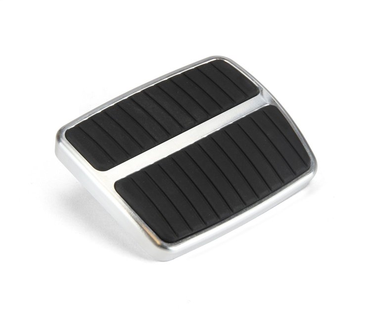 BAG-016RM Brake Pedal Pad, Clear, Brake/Clutch Pedal, Billet Aluminum