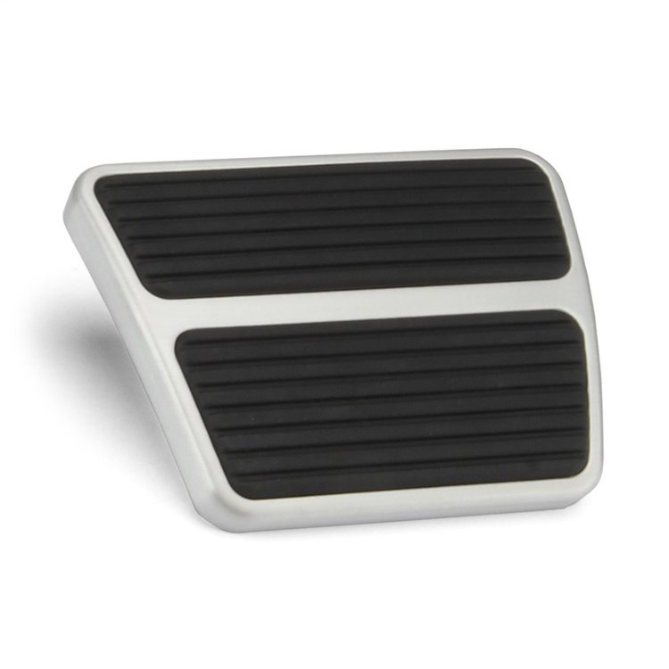 BAG-022RM Brake Pedal Pad, Clear, Brake/Clutch Pedal, Billet Aluminum