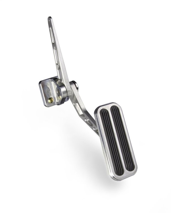 BAG-6205 Throttle Pedal Assembly, w/Rubber Insert, Billet Aluminum