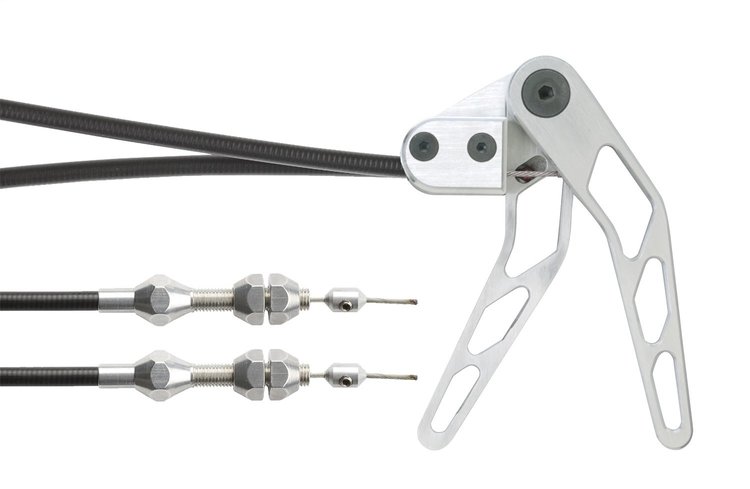 Combination Hood And Trunk Release Cable Kit Right Hand Black Housing Incl. Aluminum Firewall Fittings/Cable Stop